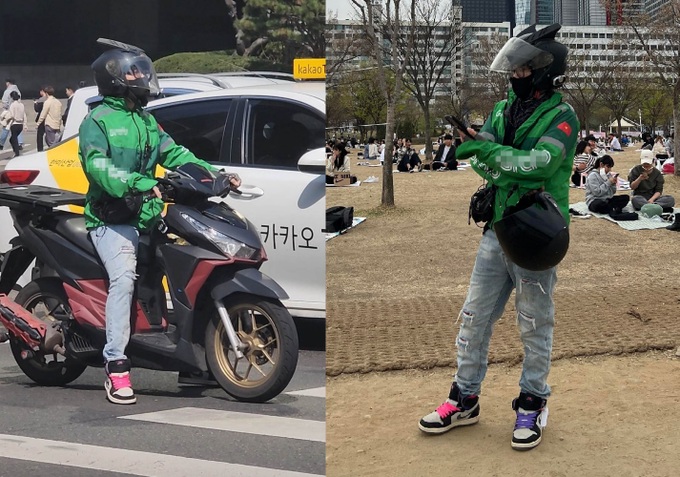 Thực hư chàng trai Việt chạy xe ôm trên đường phố Hàn Quốc - Ảnh 2.