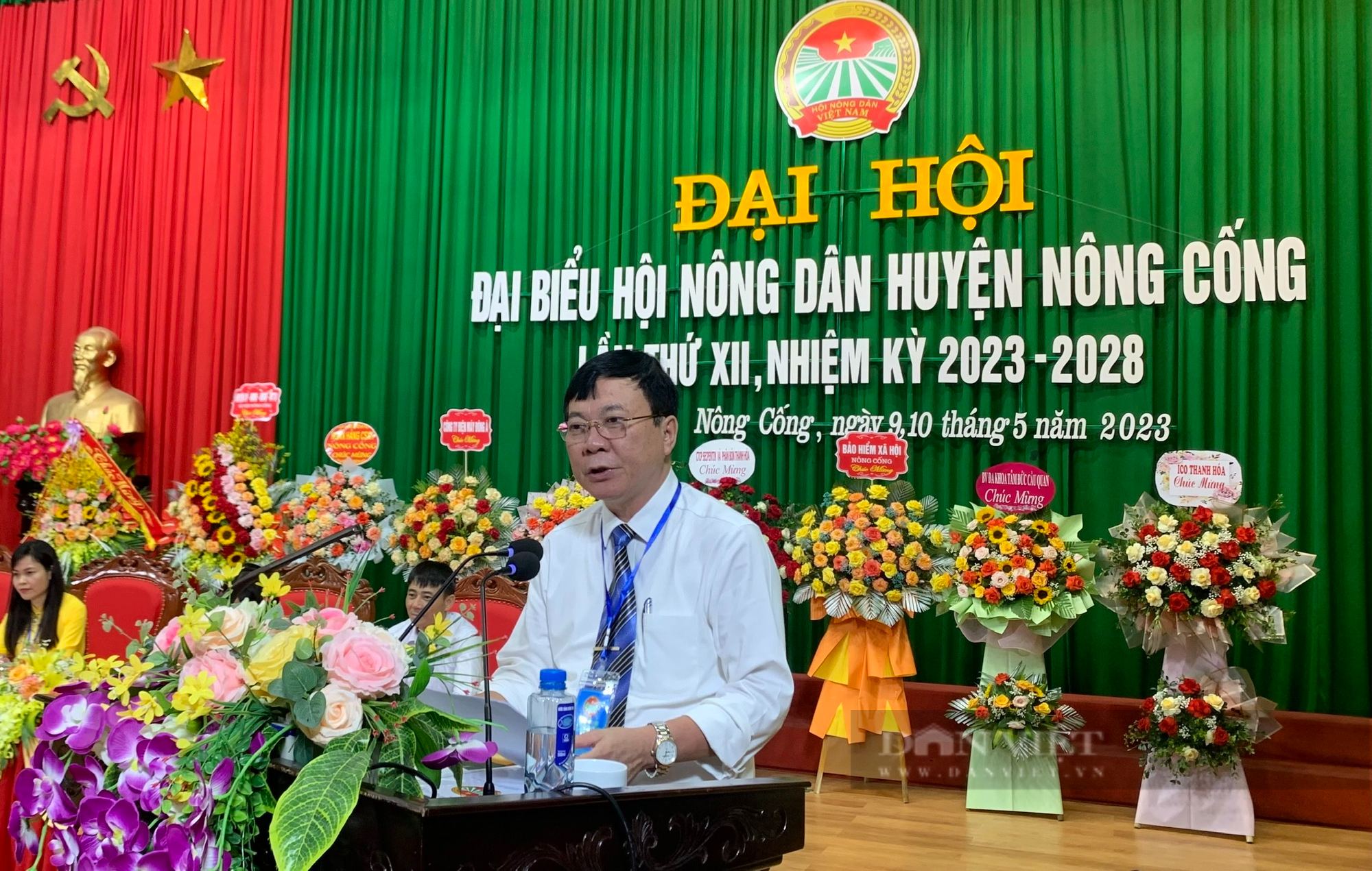 Đại hội đại biểu Hội Nông dân huyện Nông Cống, bà Trần Thị Huế tái cử Chủ tịch - Ảnh 3.