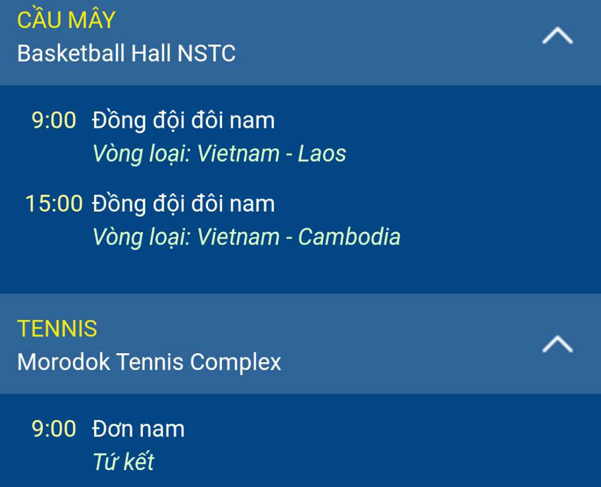 Lịch thi đấu SEA Games 32 ngày 11/5 của đoàn Thể thao Việt Nam - Ảnh 12.
