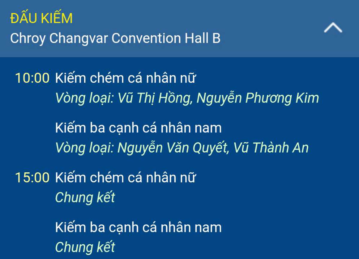 Lịch thi đấu SEA Games 32 ngày 11/5 của đoàn Thể thao Việt Nam - Ảnh 9.