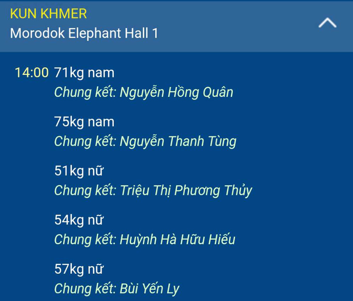 Lịch thi đấu SEA Games 32 ngày 11/5 của đoàn Thể thao Việt Nam - Ảnh 8.