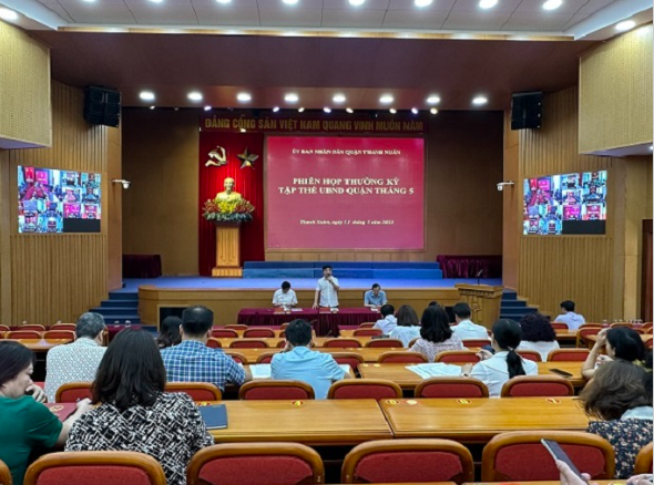 Kết quả thu ngân sách của quận Thanh Xuân 4 tháng đầu năm 2023 - Ảnh 1.