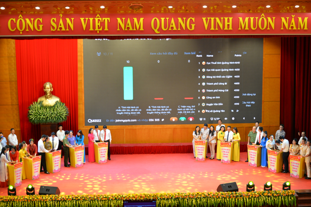 20 Đảng bộ trực thuộc tỉnh Quảng Ninh tranh tài về tư tưởng, đạo đức, phong cách Hồ Chí Minh  - Ảnh 2.
