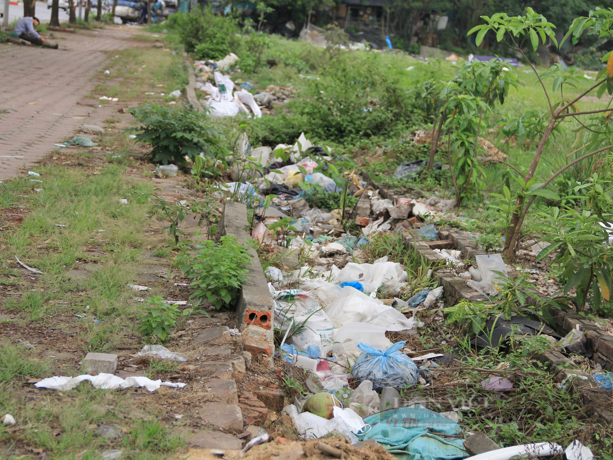 Quận Nam Từ Liêm: Nhiều bãi rác tự phát ngày càng “phình to”, ảnh  - Ảnh 5.