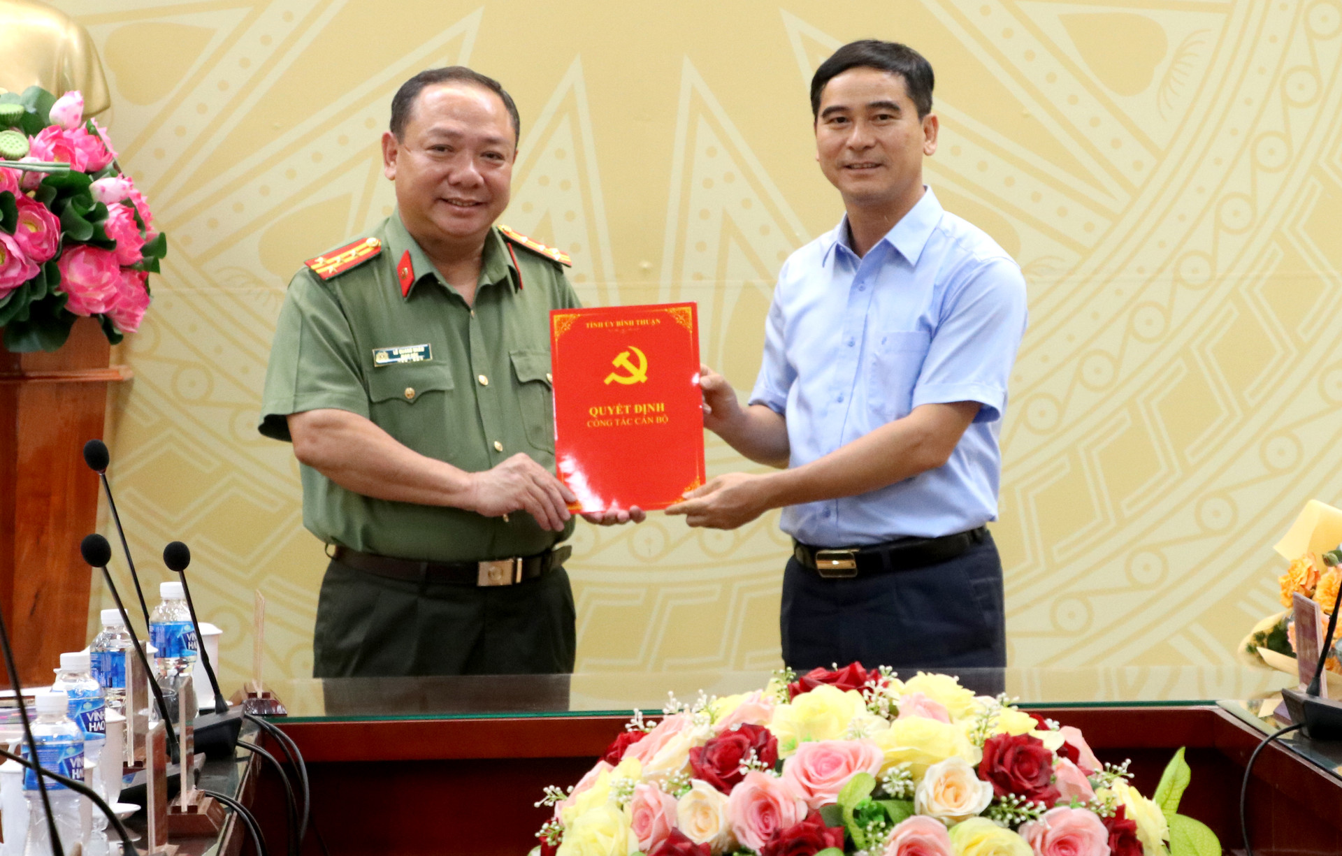 Đại tá Lê Quang Nhân, Giám đốc Công an tỉnh được chỉ định tham gia Ban Thường vụ Tỉnh ủy Bình Thuận  - Ảnh 1.