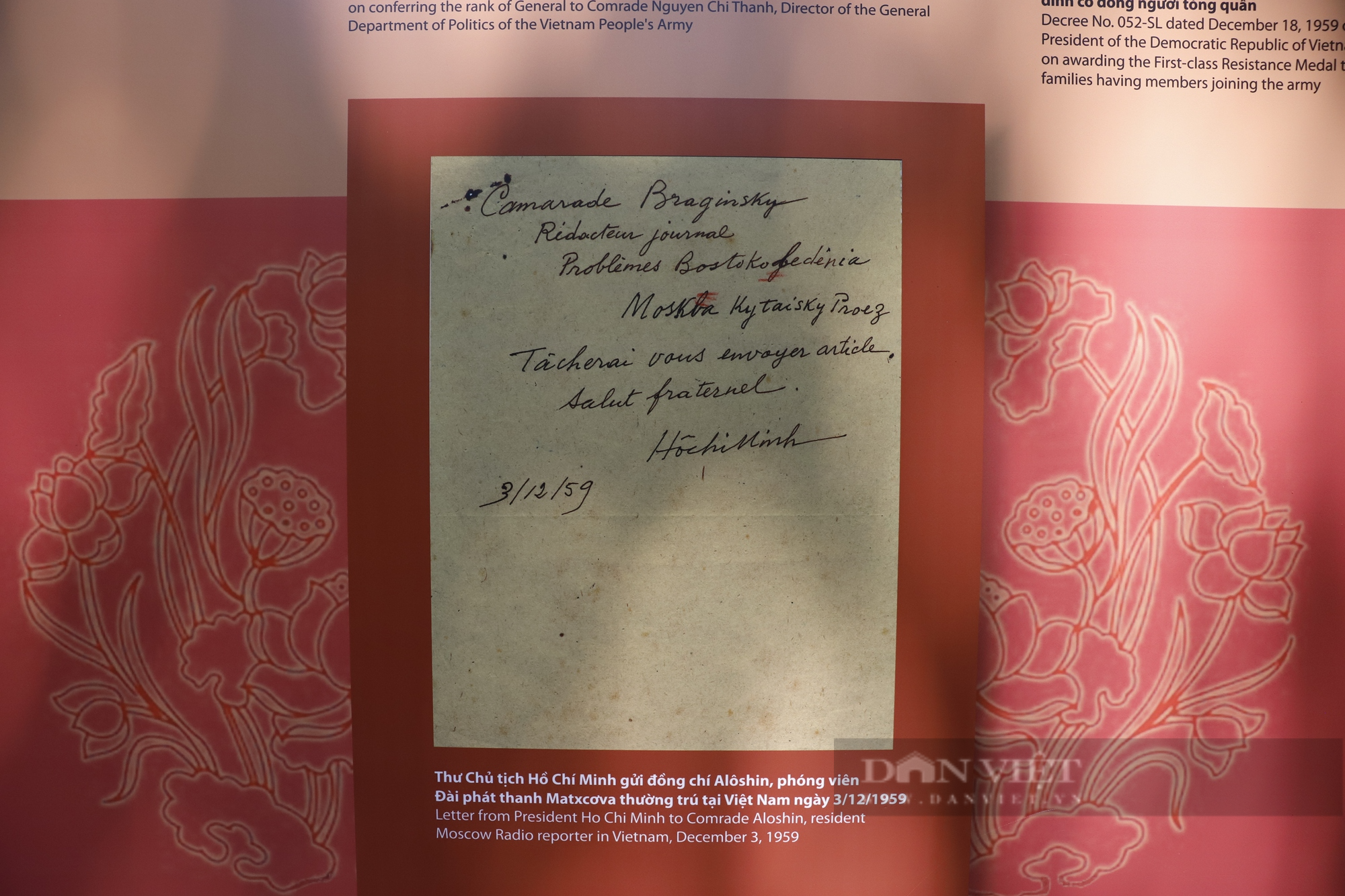 Trưng bày bộ sưu tập chữ ký và bút tích của Chủ tịch Hồ Chí Minh  - Ảnh 12.