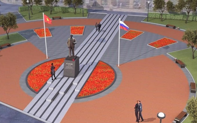 Chuẩn bị khánh thành tượng đài Hồ Chí Minh thứ hai tại Saint Petersburg