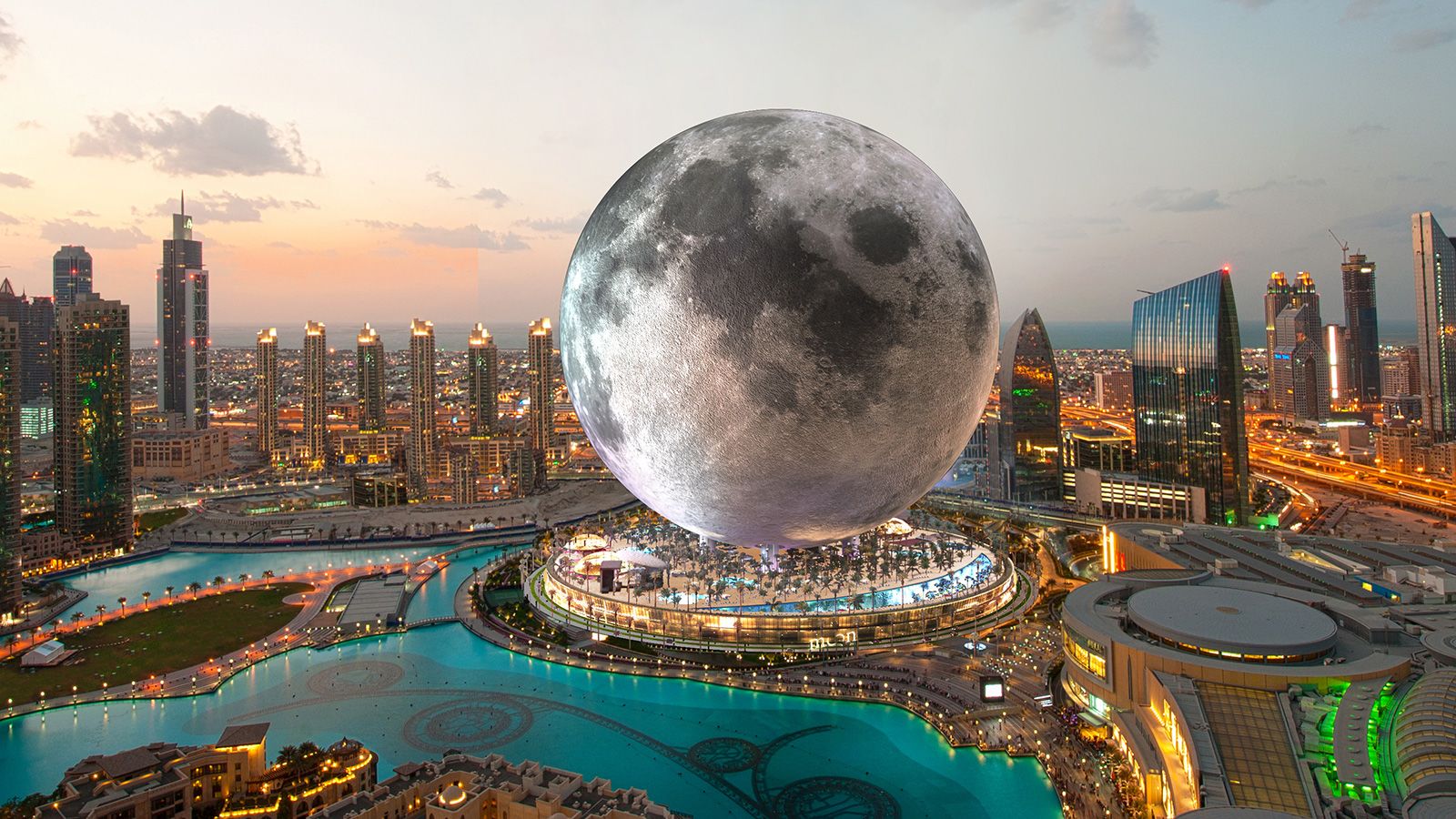 Sòng bạc &quot;khủng&quot; hình mặt trăng cao gần 300 mét tại Dubai - Ảnh 1.