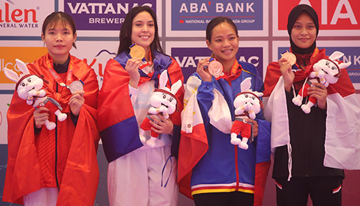 Nữ thần thể thao Campuchia - Cassandre Nicole Tubbs gây sốt SEA Games 32 - Ảnh 3.