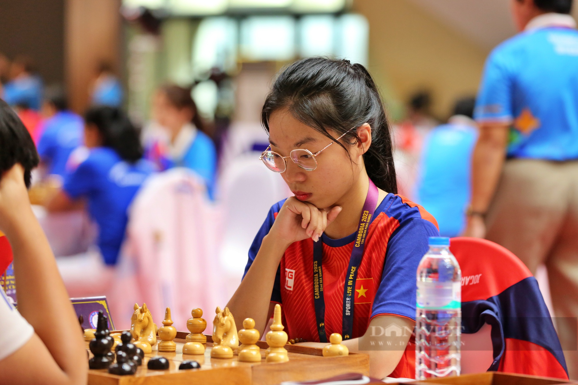 Ảnh: 1001 sắc thái nữ kỳ thủ Việt Nam giành HCV đầu tiên SEA Games 32 - Ảnh 3.