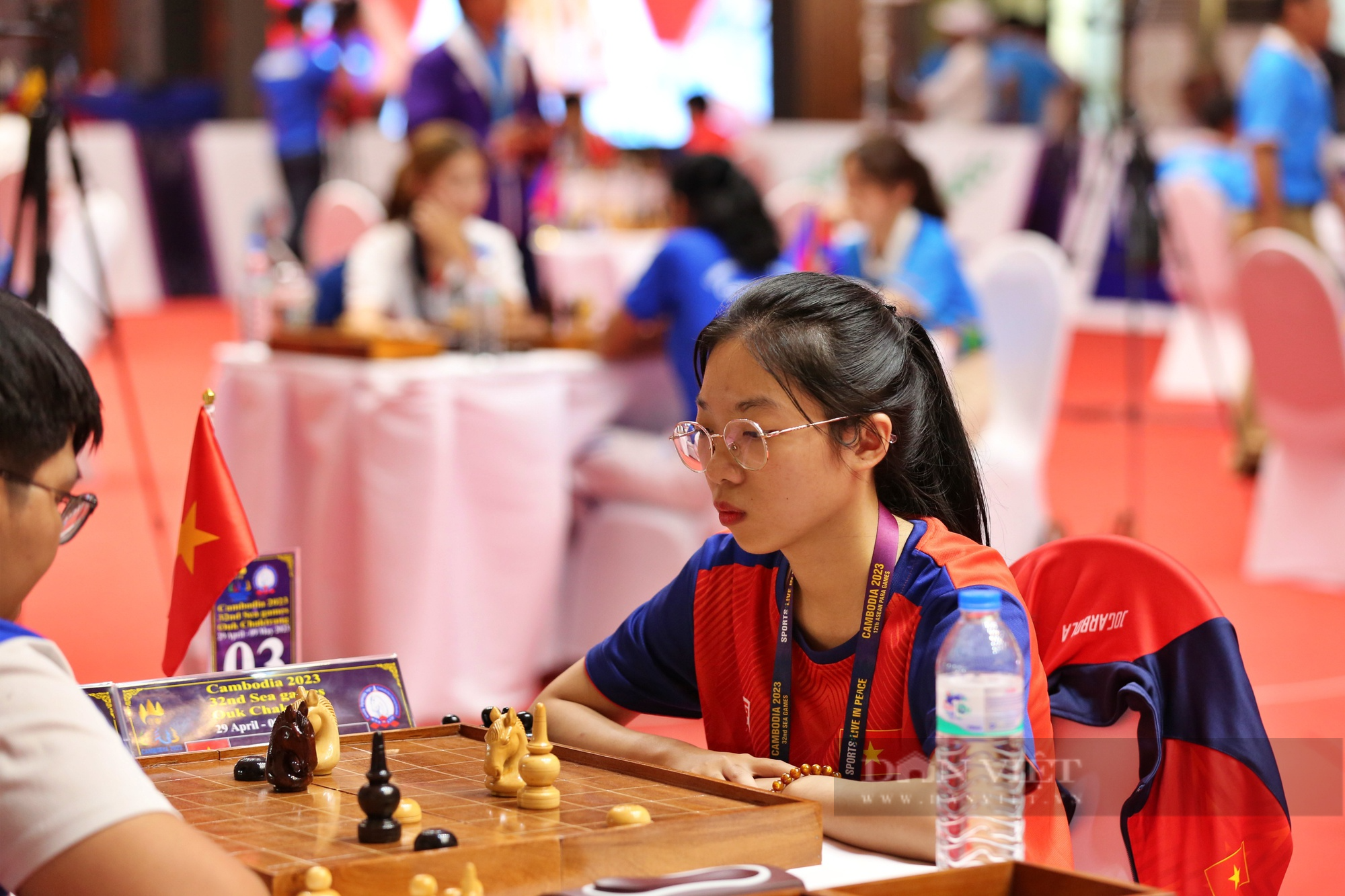 Ảnh: 1001 sắc thái nữ kỳ thủ Việt Nam giành HCV đầu tiên SEA Games 32 - Ảnh 5.