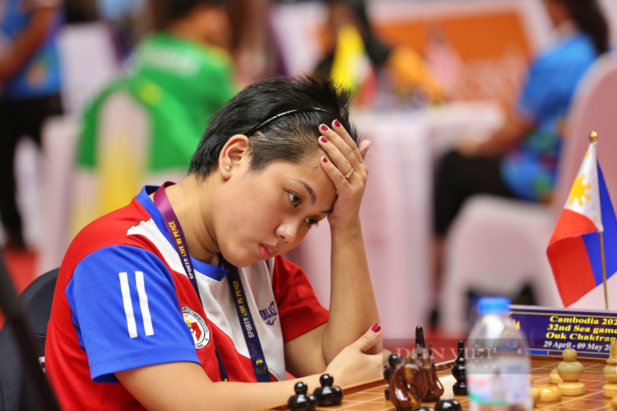 Ảnh: 1001 sắc thái nữ kỳ thủ Việt Nam giành HCV đầu tiên SEA Games 32 - Ảnh 10.