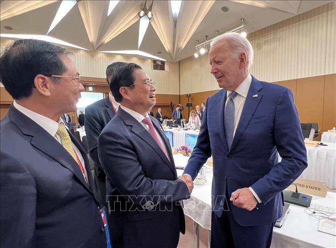 Thủ tướng Phạm Minh Chính gặp Tổng thống Hoa Kỳ Joe Biden - Ảnh 1.