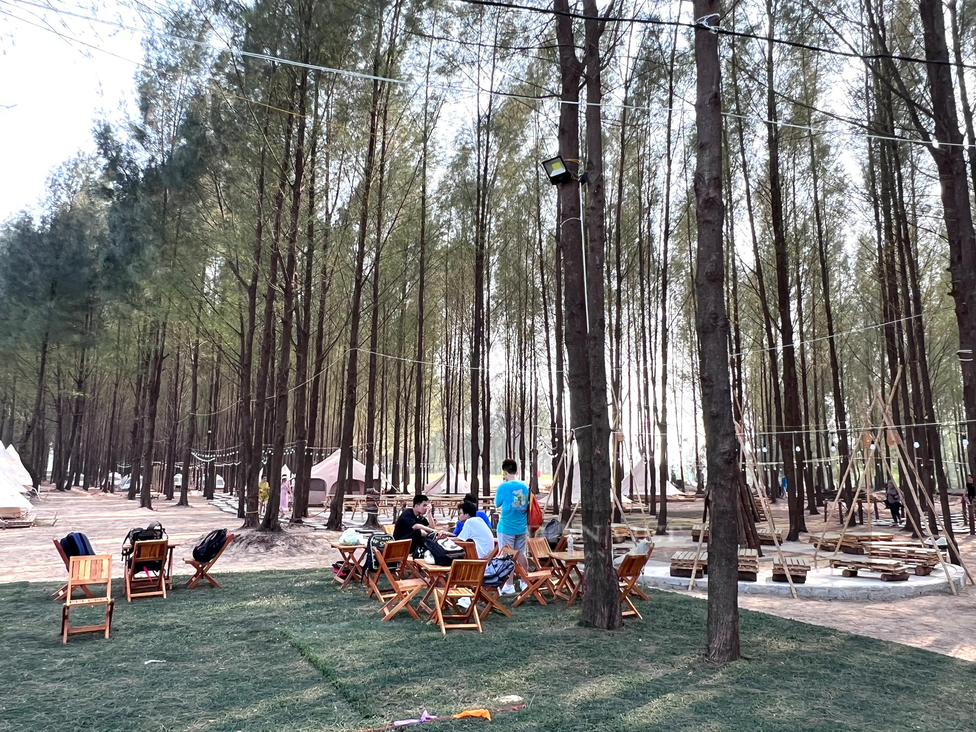 Vụ chặt rừng phòng hộ làm khu du lịch Glamping trái phép ở Thanh Hoá: Ngày 20/5 vẫn hoạt động bình thường - Ảnh 1.