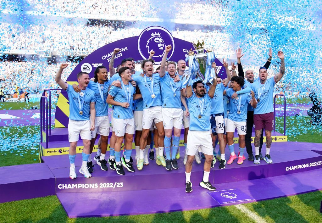 Chùm ảnh: Man City đăng quang chức vô địch Premier League 2022/23 - Ảnh 8.