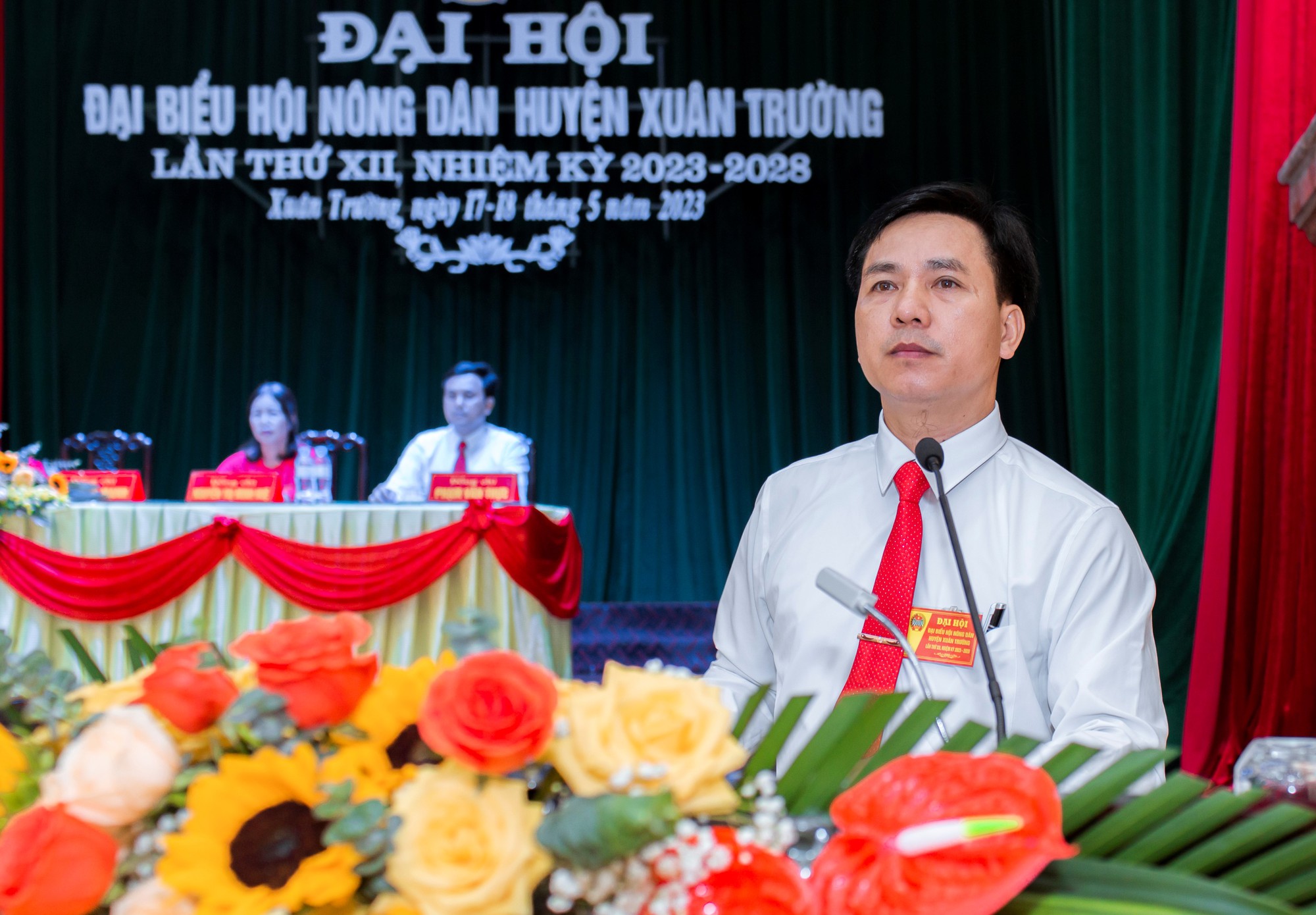 Nam Định: Ông Trần Đức Mạnh tái đắc cử Chủ tịch Hội Nông dân huyện Xuân Trường - Ảnh 1.