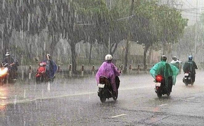 Dự báo thời tiết hôm nay (23/5): Vài giờ tới, Hà Nội sẽ có mưa rào và dông, Bắc Bộ chuyển mát - Ảnh 1.
