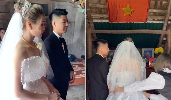 Video cô dâu Ninh Bình bước từ nhà tranh sang biệt thự 4 tỷ gây sốt mạng - Ảnh 1.