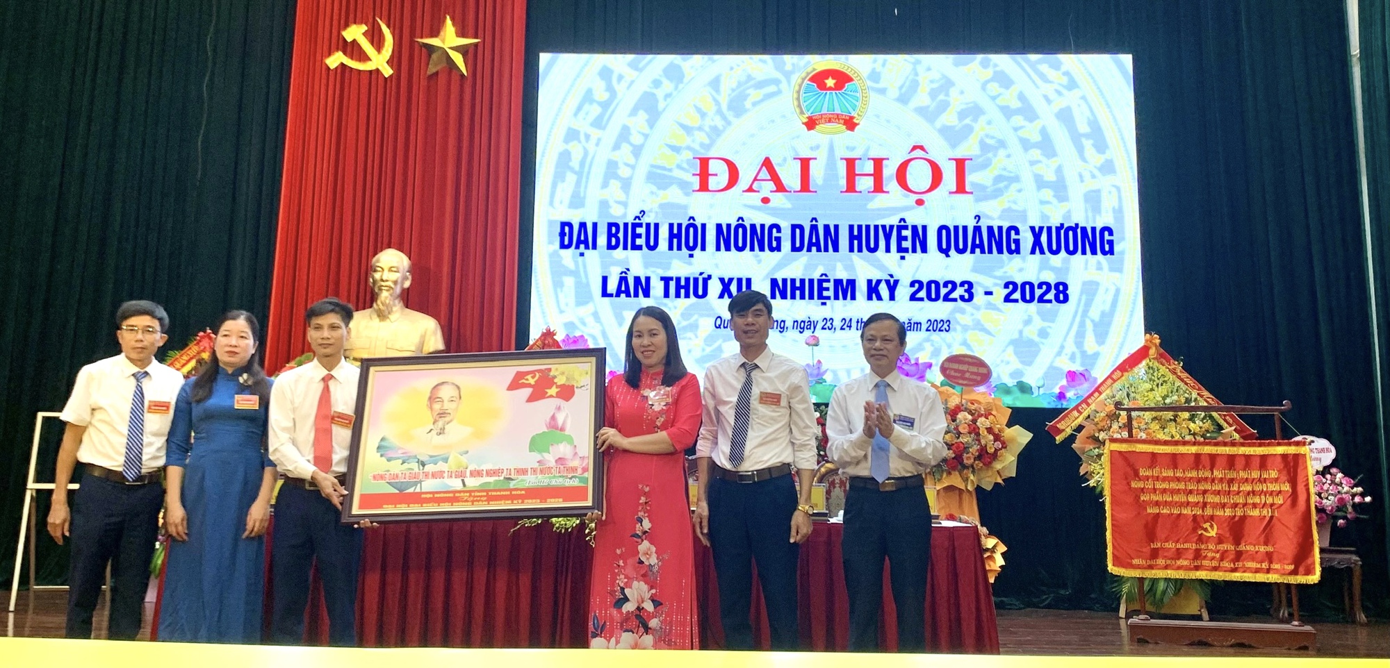  Đại hội đại biểu Hội Nông dân huyện Quảng Xương, ông Nguyễn Văn Linh tái đắc cử chức Chủ tịch - Ảnh 2.
