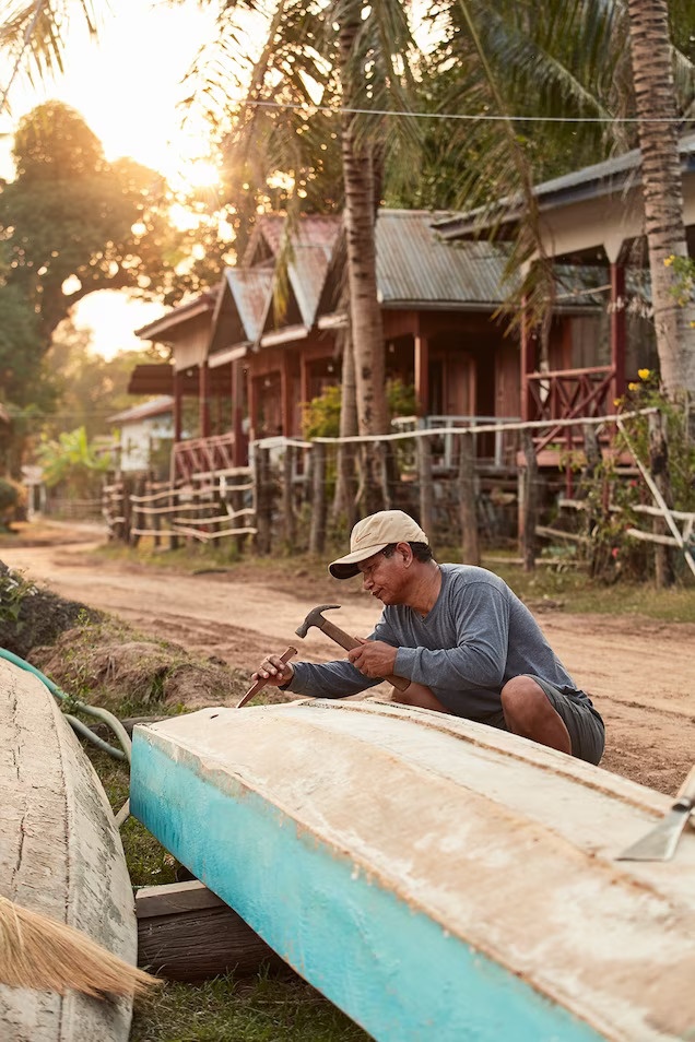 Cuộc sống bên bờ sông Mekong ở Lào đẹp và bình dị đến bất ngờ - Ảnh 10.