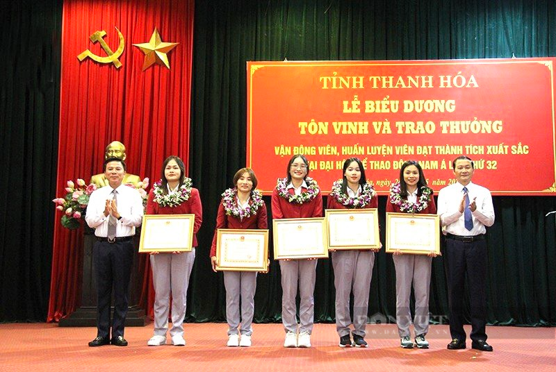 Thanh Hóa biểu dương, tôn vinh cho các VĐV, HLV đạt thành tích cao tại SEA Games 32 - Ảnh 1.