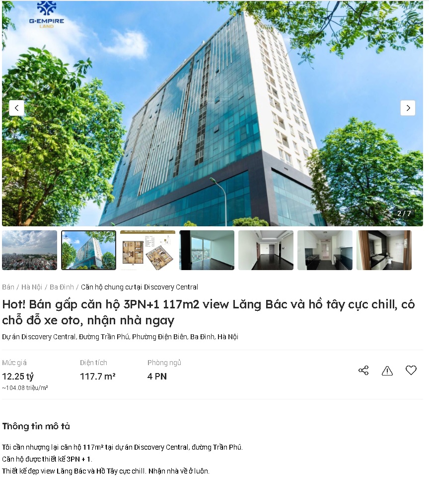 Sau &quot;cắt ngọn&quot; và đổi tên, tòa nhà khiến nhiều cán bộ bị kỷ luật tại Hà Nội chào bán hơn 100 triệu đồng/m2 - Ảnh 5.