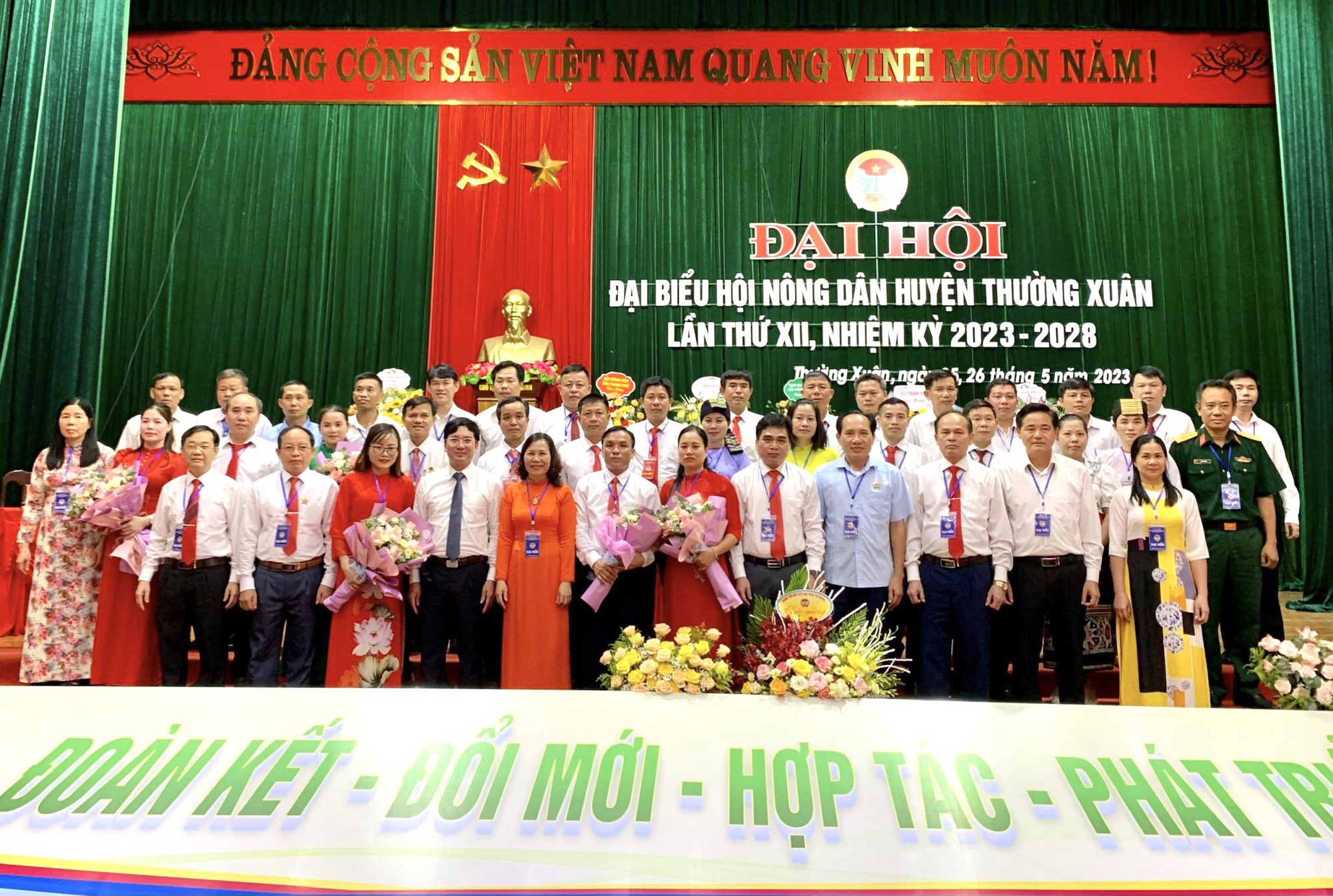 Đại hội đại biểu Hội Nông dân huyện Thường Xuân, ông Lê Anh Tuấn tái đắc cử Chủ tịch  - Ảnh 3.