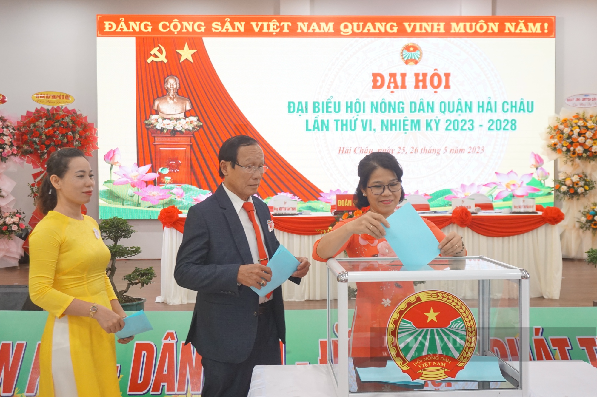 Ông Hoàng Minh Trinh tái đắc cử chức Chủ tịch Hội Nông dân quận Hải Châu - Ảnh 5.