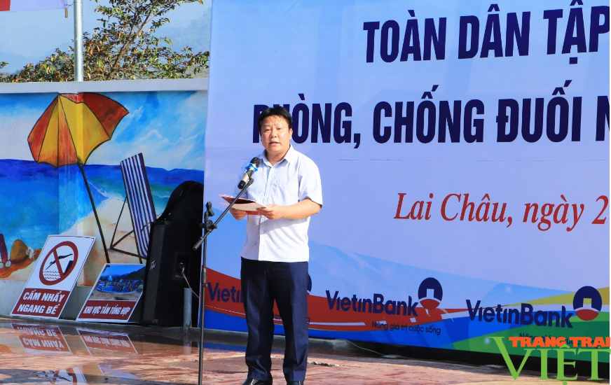 Lai Châu: Phát động phong trào toàn dân tập luyện môn bơi, phòng, chống đuối nước - Ảnh 1.