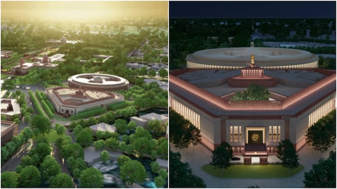 Hé lộ kiến trúc đặc biệt bên trong tòa nhà Quốc hội mới của Ấn Độ - Ảnh 4.