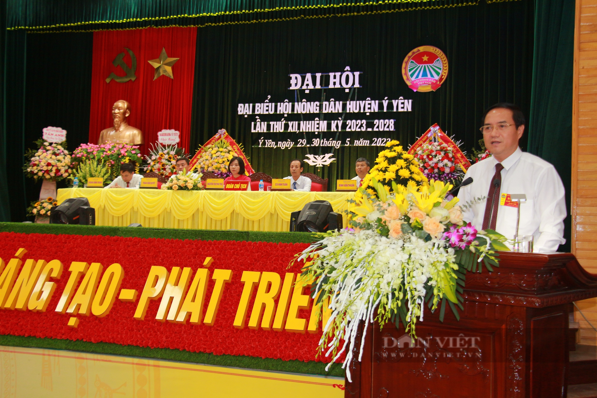 Nam Định: Bà Nguyễn Thị Thu Trà tái đắc cử chức Chủ tịch Hội Nông dân huyện Ý Yên, nhiệm kỳ 2023 - 2028 - Ảnh 3.