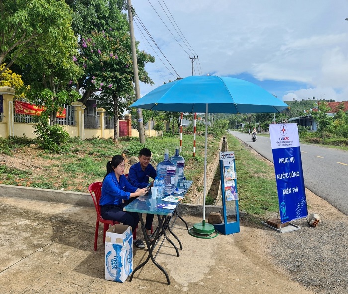 Hơn 400 đoàn viên thanh niên ngành điện Gia Lai ra quân “Đồng hành với khách hàng mùa nắng nóng” - Ảnh 2.