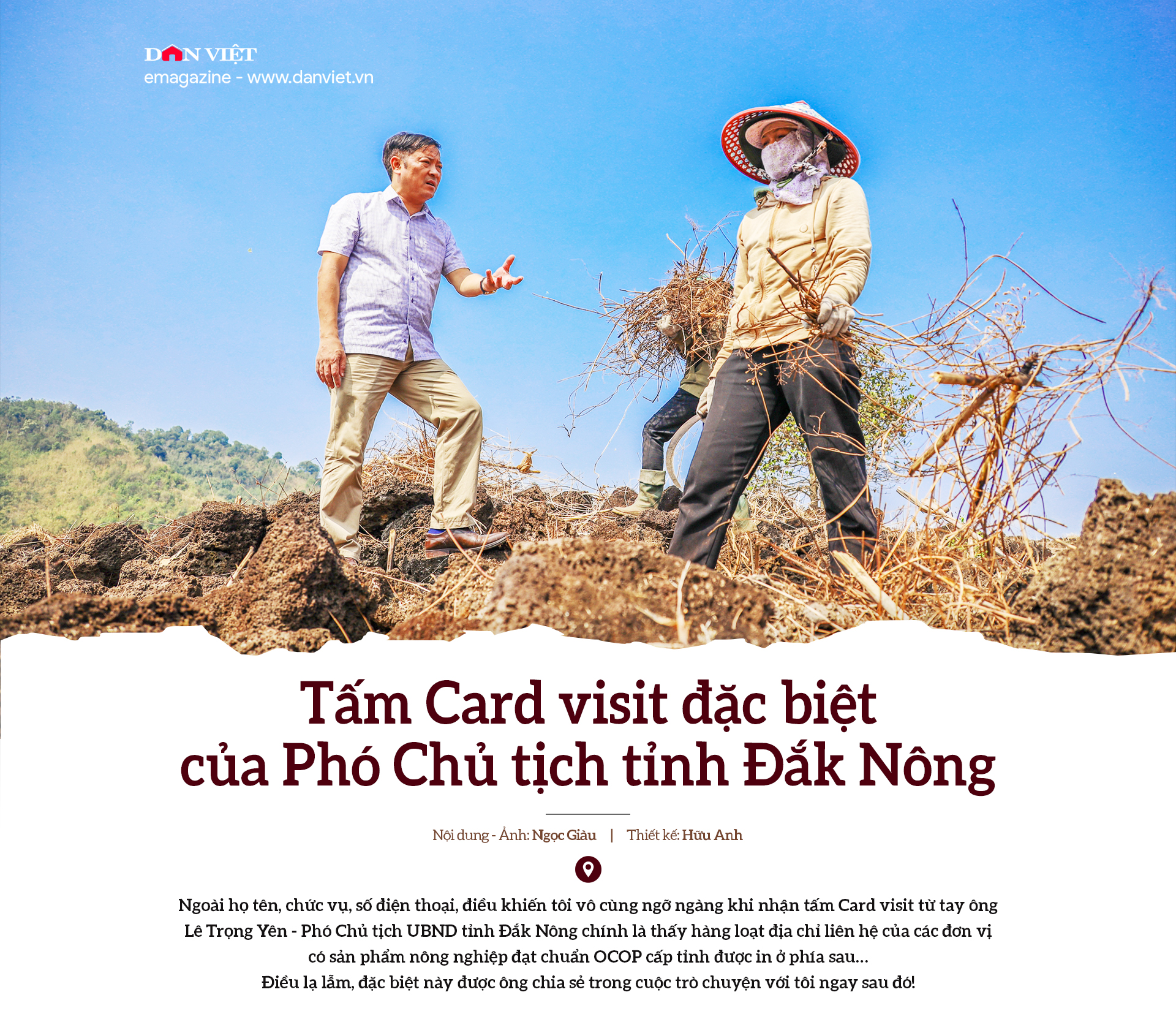 Tấm Card visit đặc biệt của Phó Chủ tịch tỉnh Đắk Nông