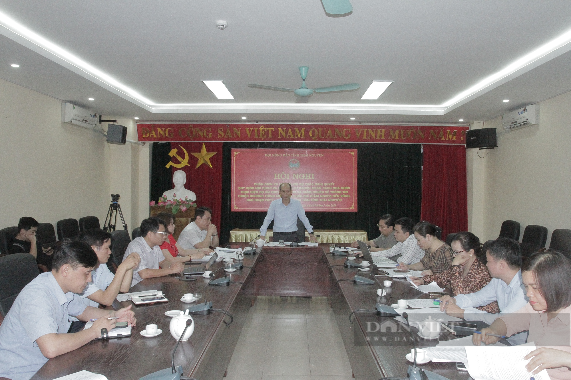 HND tỉnh Thái Nguyên tổ chức hội nghị phản biện xã hội về Dự thảo Nghị quyết truyền thông giảm nghèo tỉnh Thái Nguyên - Ảnh 1.