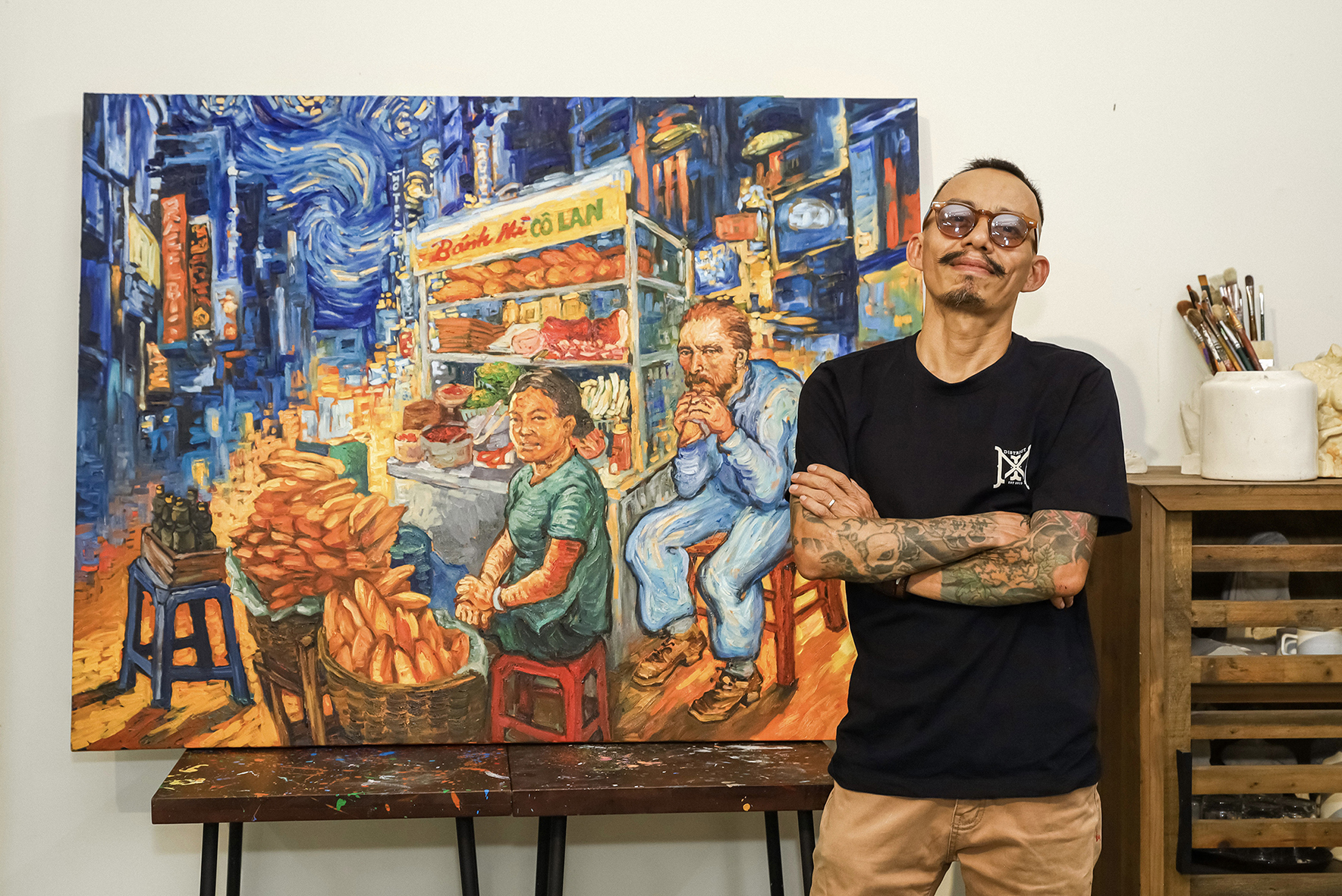 Van Gogh ở Sài Gòn, &quot;trò chuyện&quot; cùng họa sĩ Việt - Ảnh 6.