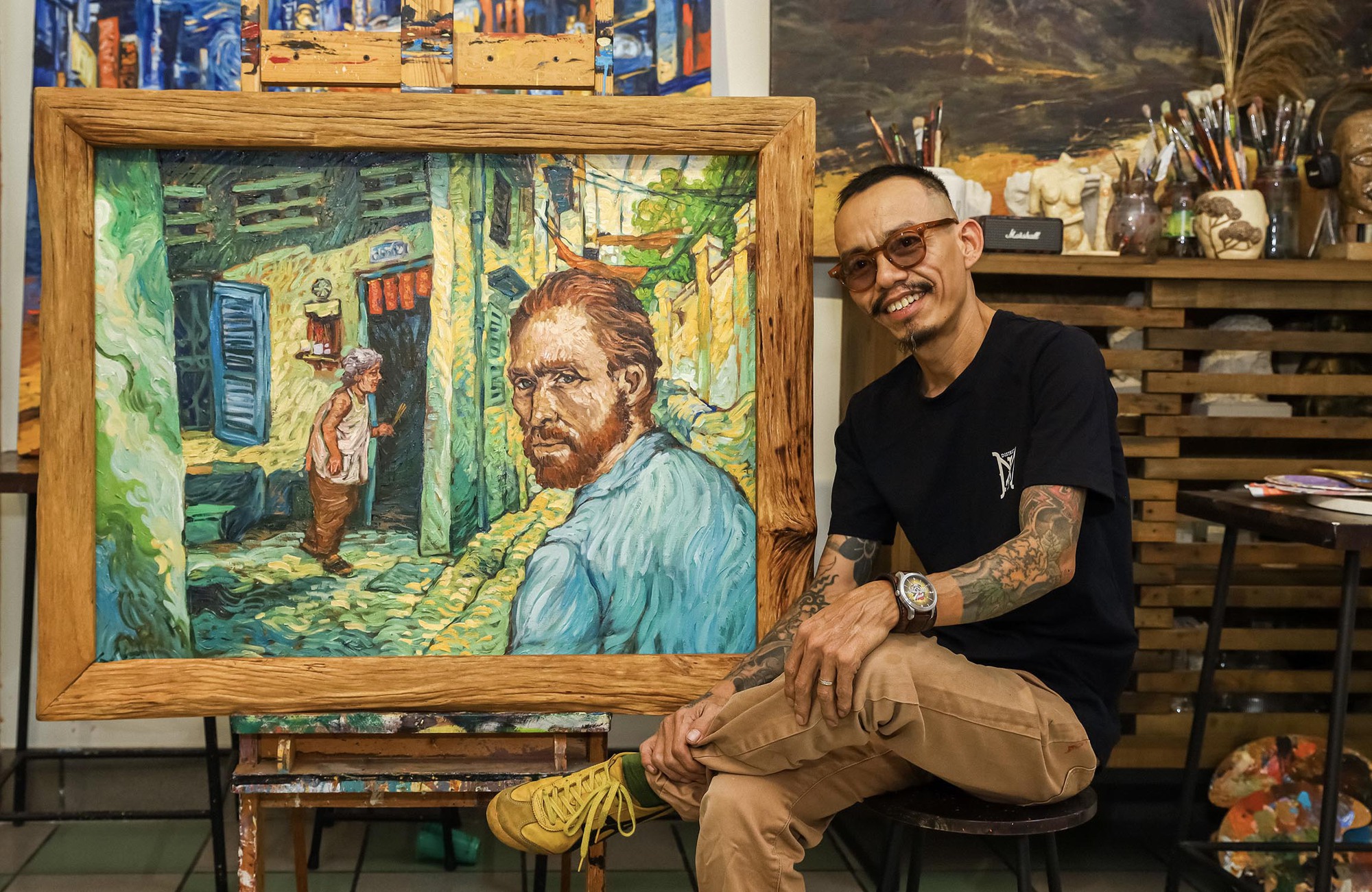 Van Gogh ở Sài Gòn, &quot;trò chuyện&quot; cùng họa sĩ Việt - Ảnh 10.