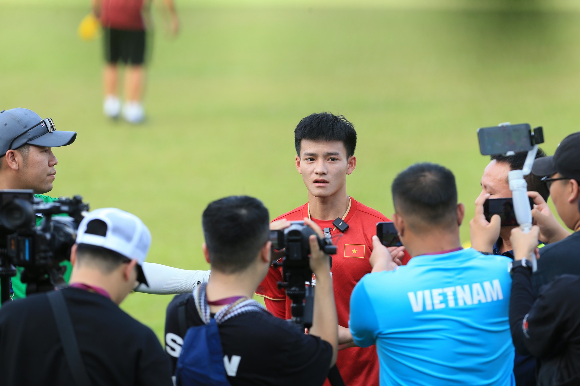Cầu thủ trẻ U22 Việt Nam tự tin trước trận đấu vs U22 Malaysia - Ảnh 1.