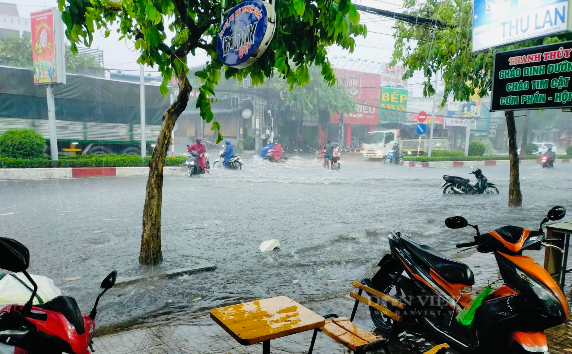 Đồng Nai: Mưa lớn kèm gió mạnh khiến nhiều nơi bị ngập, một số nhà tốc mái và Biên Hòa có mưa đá - Ảnh 4.