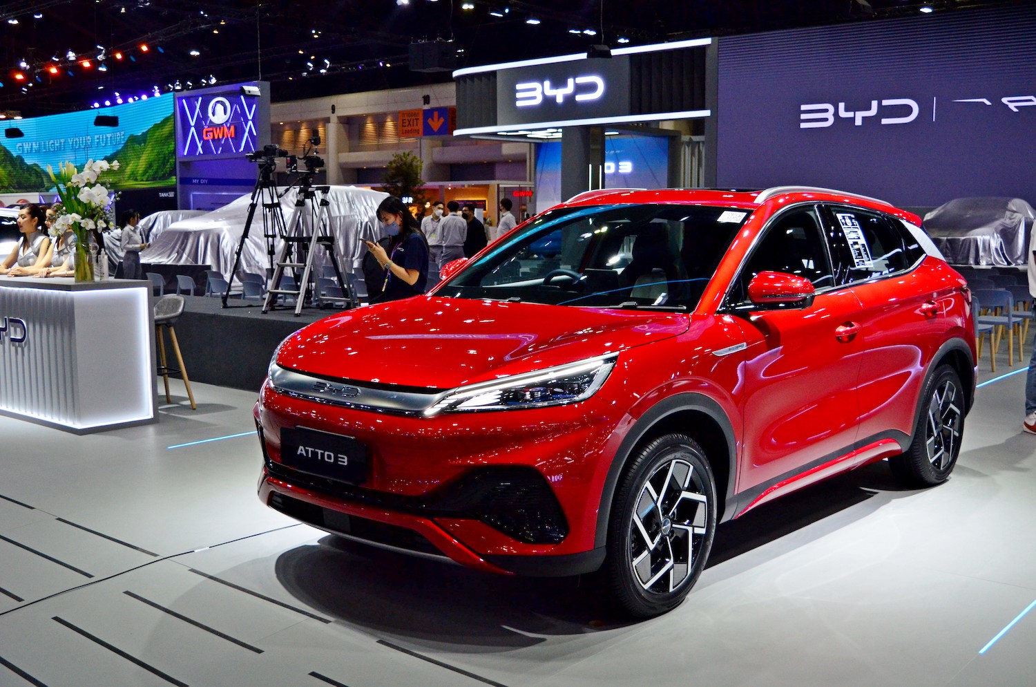 BYD Auto là một phần trong làn sóng các nhà xuất khẩu ô tô điện Trung Quốc đang bắt đầu cạnh tranh với các thương hiệu phương Tây và Nhật Bản tại thị trường nội địa của họ. Ảnh: @AFP.