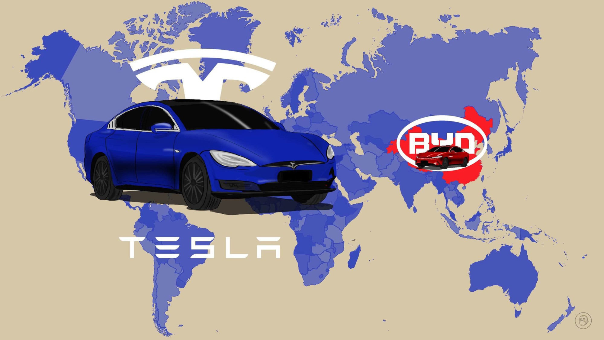 BYD, công ty đang tìm cách truất ngôi Tesla về số lượng sản xuất, sẽ sản xuất xe điện tại Việt Nam cho người lái xe trong nước và nhằm mục đích tăng xuất khẩu xe điện ở Đông Nam Á. Ảnh: @AFP.