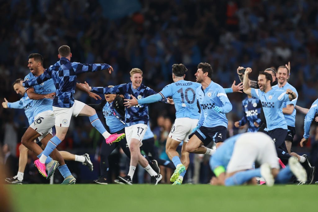 Chùm ảnh: Man City đăng quang ngôi vô địch Champions League - Ảnh 1.