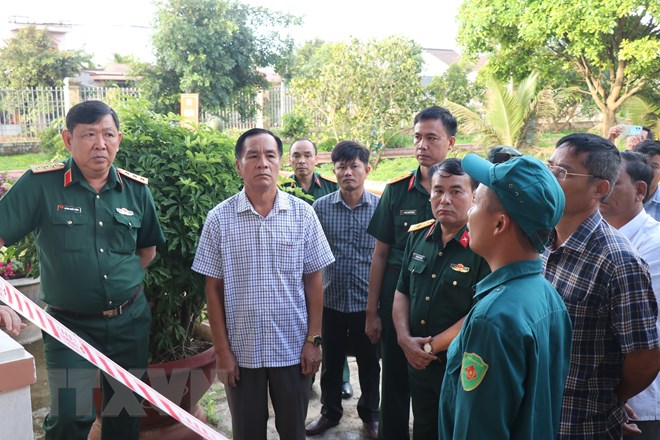 Thượng tướng Huỳnh Chiến Thắng và Đoàn công tác của Bộ Quốc phòng kiểm tra hiện trường vụ tấn công tại Đắk Lắk - Ảnh 3.