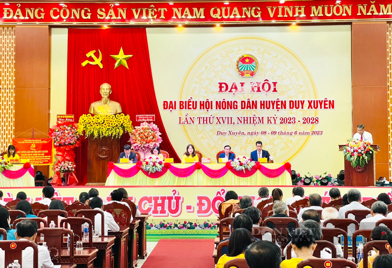 Quảng Nam: Nhiều Hội Nông dân cấp huyện tổ chức thành công Đại hội đại biểu nhiệm kỳ 2023-2028 - Ảnh 1.