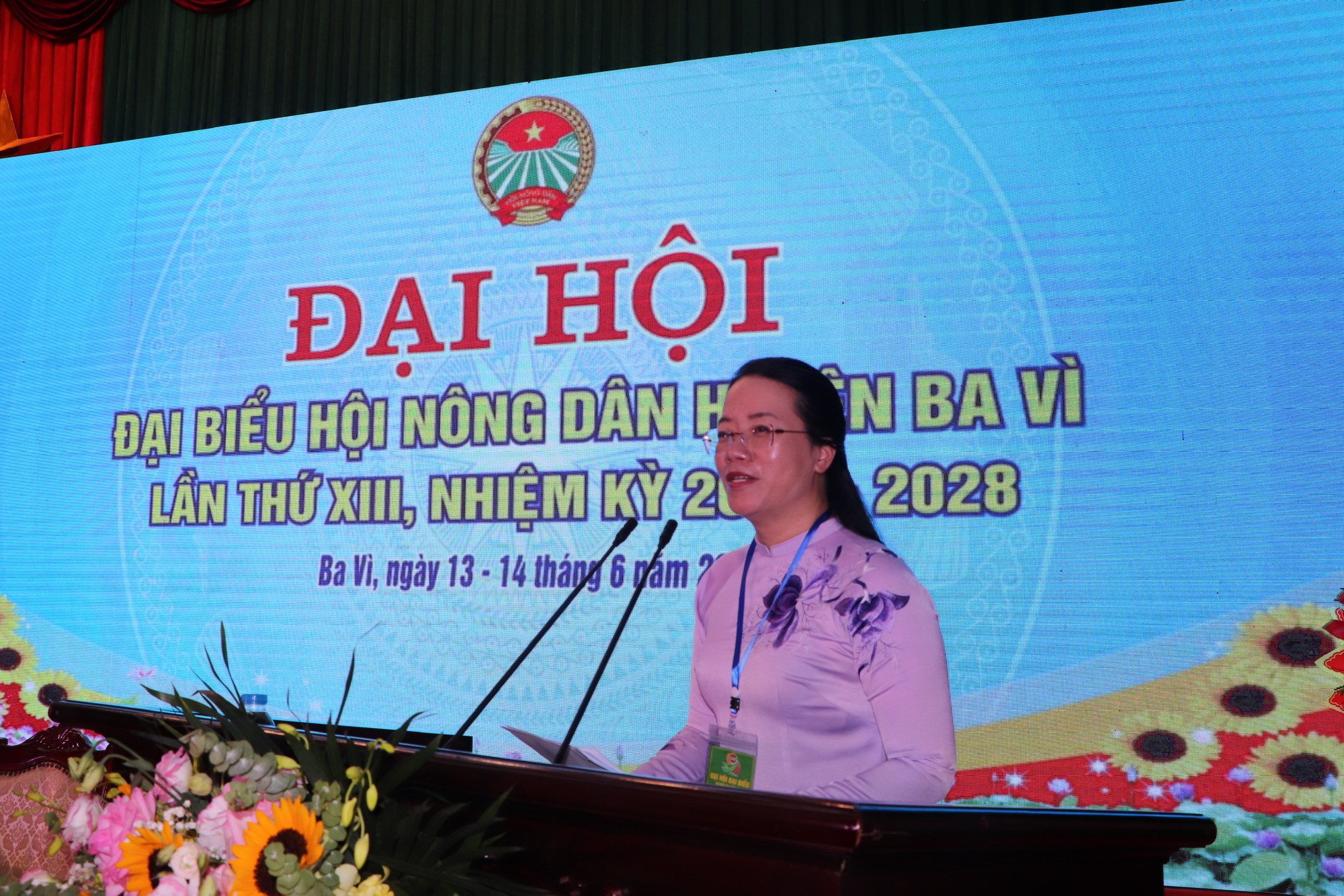 Đại hội Hội Nông dân huyện Ba Vì: Ông Nguyễn Văn Trường tái đắc cử chức Chủ tịch Hội Nông dân huyện - Ảnh 5.