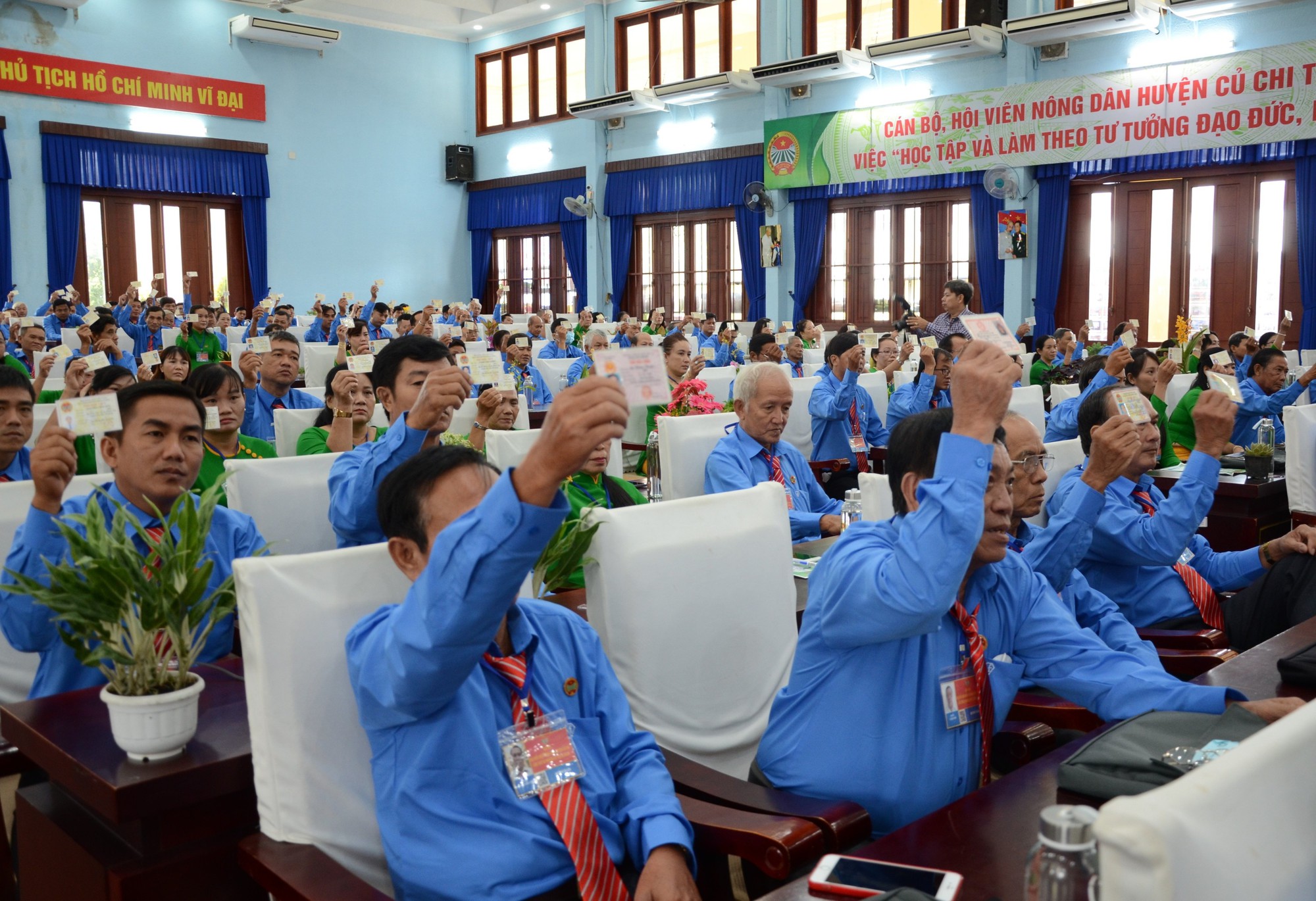 Đại hội Nông dân huyện Củ Chi, ông Võ Văn Thuận tái đắc cử chức Chủ tịch - Ảnh 1.