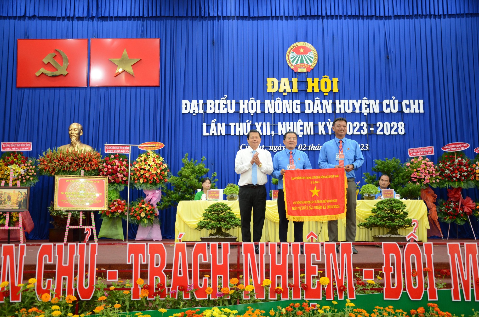 Đại hội Nông dân huyện Củ Chi, ông Võ Văn Thuận tái đắc cử chức Chủ tịch - Ảnh 5.