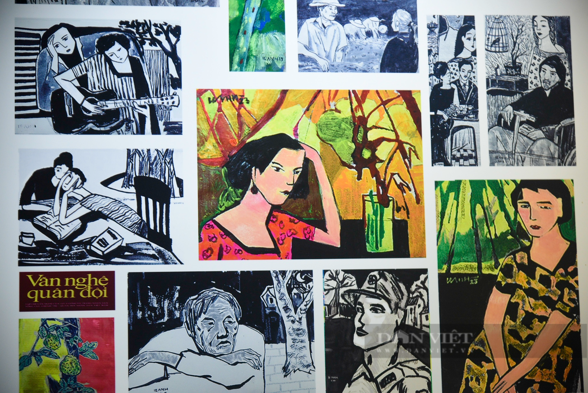 Hơn 1.000 tác phẩm minh họa báo chí Việt Nam được triển lãm tại Hà Nội - Ảnh 3.