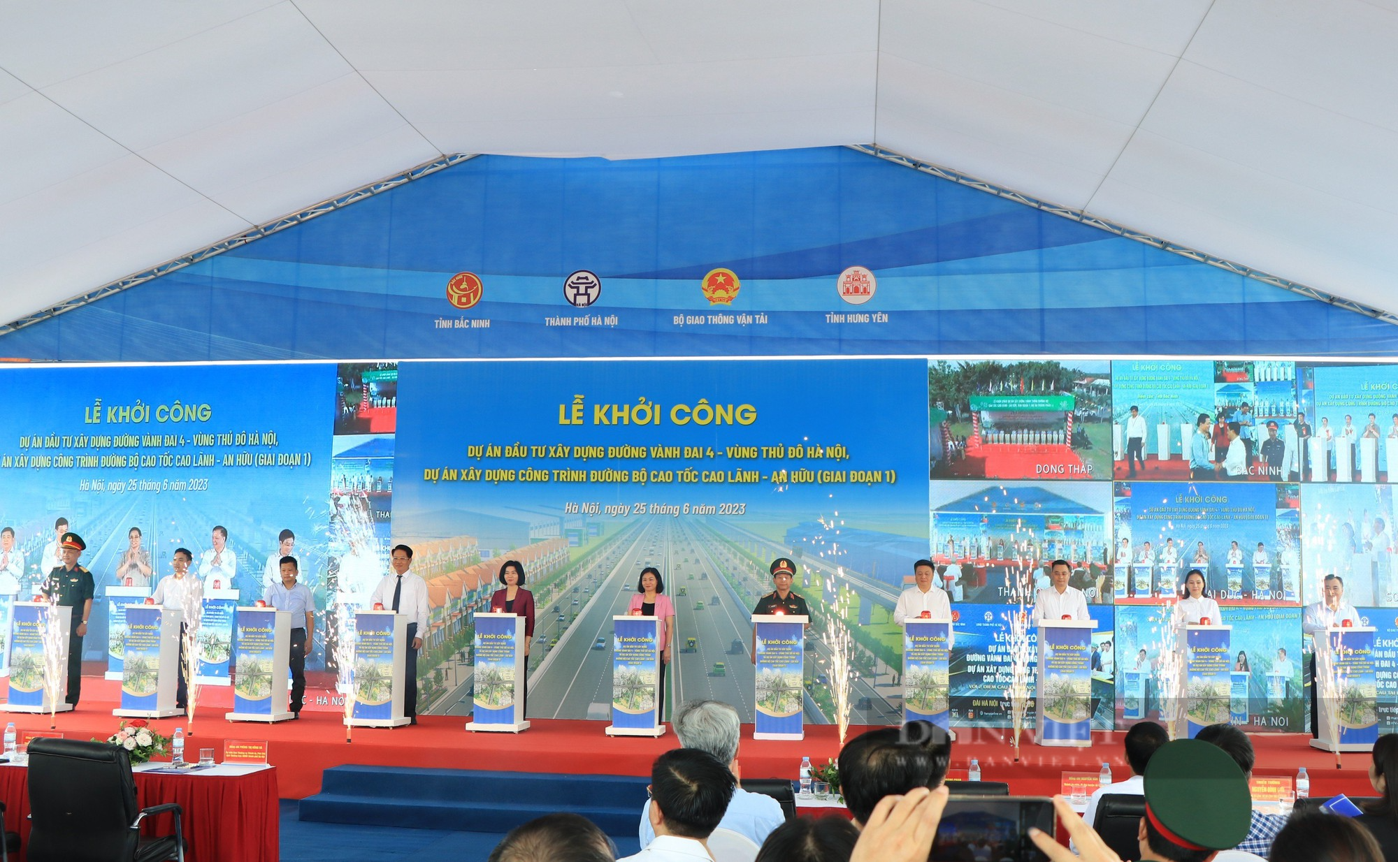 Niềm phấn khởi của nông dân góp 11m2 đất trong ngày khởi công Dự án đường Vành đai 4 - Ảnh 5.