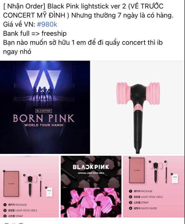 Móc khoá hình Lightstick bts blackpink  Lazadavn