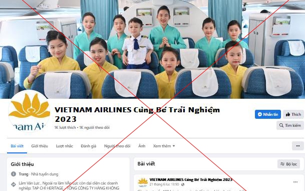 Cảnh báo giả mạo trại hè hướng nghiệp hàng không Vietnam Airlines